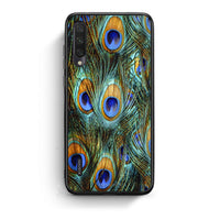 Thumbnail for Xiaomi Mi A3 Real Peacock Feathers θήκη από τη Smartfits με σχέδιο στο πίσω μέρος και μαύρο περίβλημα | Smartphone case with colorful back and black bezels by Smartfits