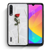 Thumbnail for Θήκη Xiaomi Mi A3 Red Rose από τη Smartfits με σχέδιο στο πίσω μέρος και μαύρο περίβλημα | Xiaomi Mi A3 Red Rose case with colorful back and black bezels