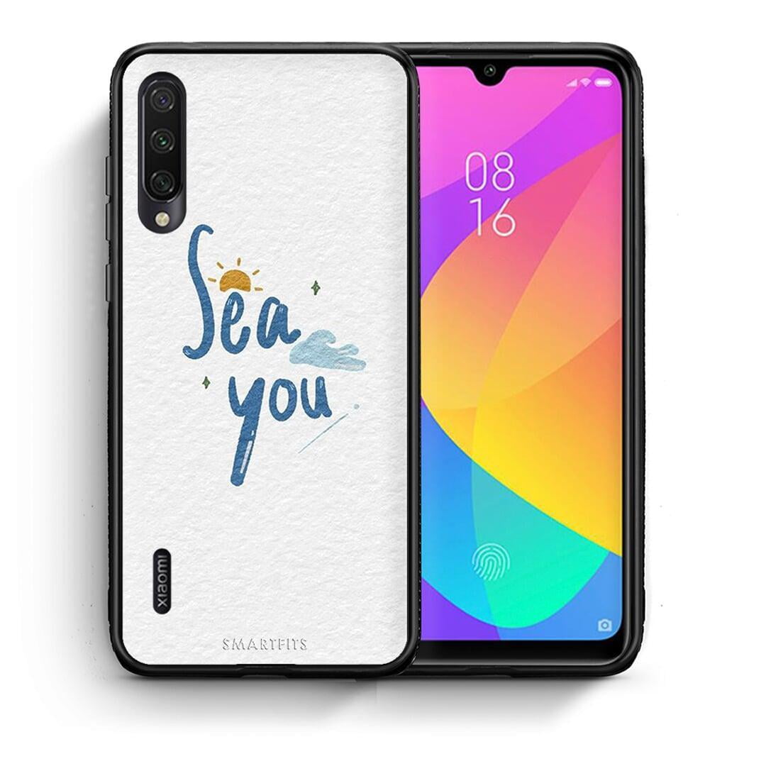 Θήκη Xiaomi Mi A3 Sea You από τη Smartfits με σχέδιο στο πίσω μέρος και μαύρο περίβλημα | Xiaomi Mi A3 Sea You case with colorful back and black bezels