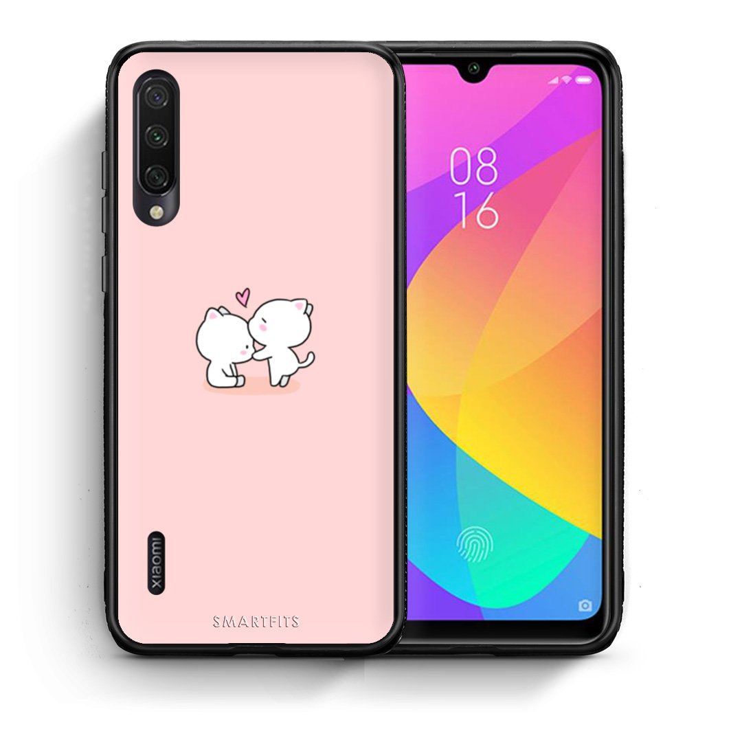 Θήκη Xiaomi Mi A3 Love Valentine από τη Smartfits με σχέδιο στο πίσω μέρος και μαύρο περίβλημα | Xiaomi Mi A3 Love Valentine case with colorful back and black bezels