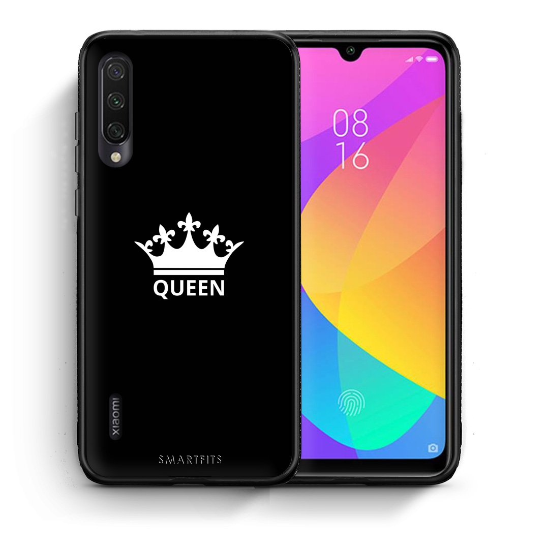 Θήκη Xiaomi Mi A3 Queen Valentine από τη Smartfits με σχέδιο στο πίσω μέρος και μαύρο περίβλημα | Xiaomi Mi A3 Queen Valentine case with colorful back and black bezels