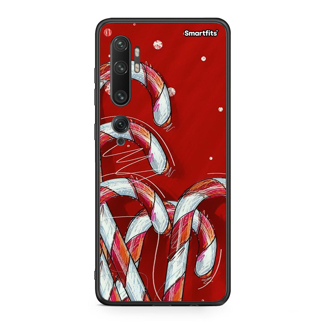 Xiaomi Mi Note 10 Pro Candy Cane θήκη από τη Smartfits με σχέδιο στο πίσω μέρος και μαύρο περίβλημα | Smartphone case with colorful back and black bezels by Smartfits