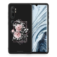 Thumbnail for Θήκη Xiaomi Mi Note 10 Pro Frame Flower από τη Smartfits με σχέδιο στο πίσω μέρος και μαύρο περίβλημα | Xiaomi Mi Note 10 Pro Frame Flower case with colorful back and black bezels