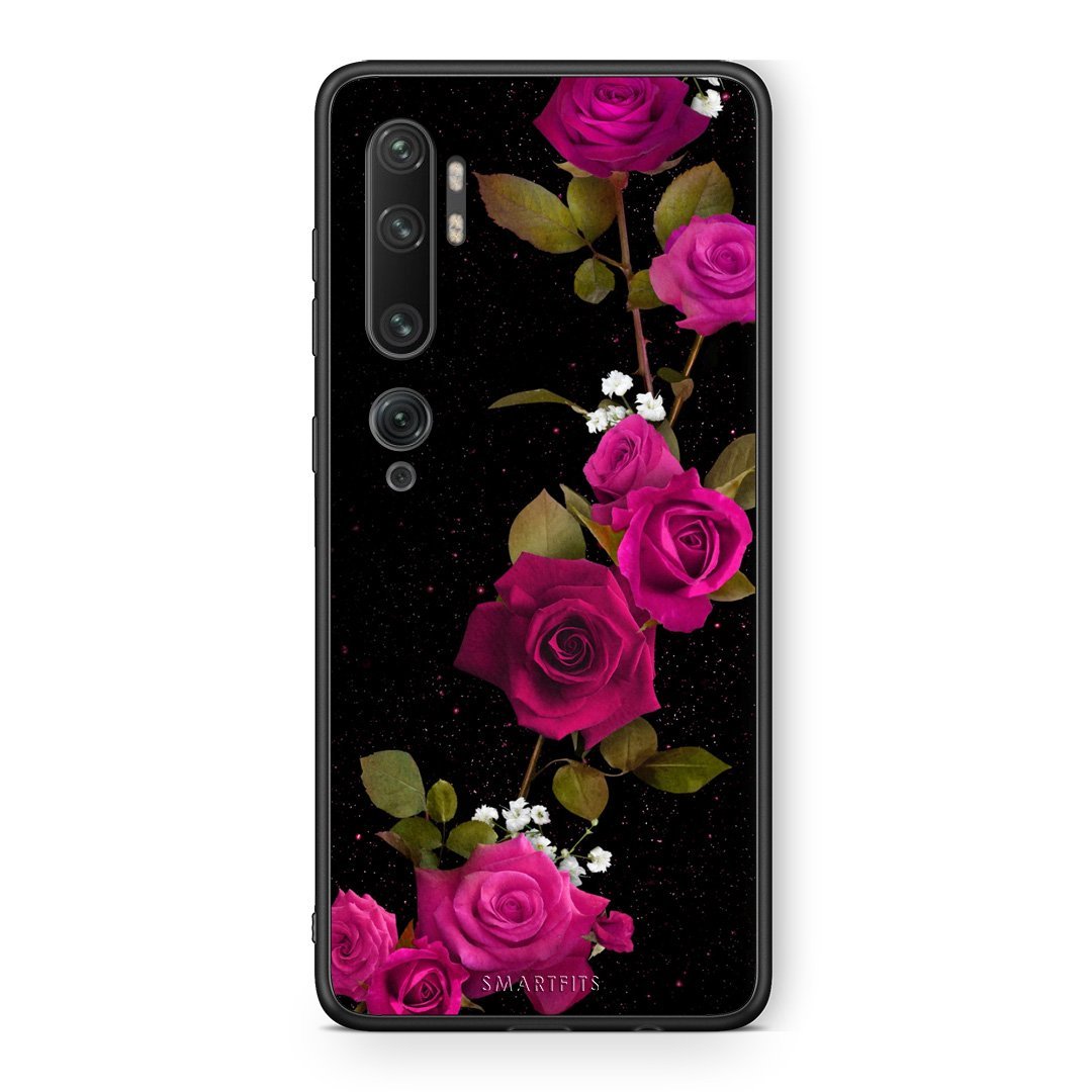 4 - Xiaomi Mi Note 10 Pro Red Roses Flower case, cover, bumper