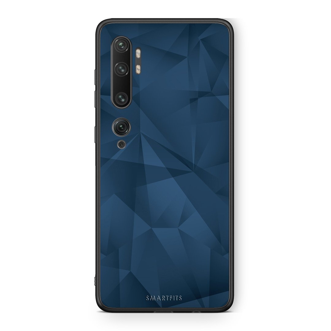 39 - Xiaomi Mi Note 10 Pro Blue Abstract Geometric case, cover, bumper