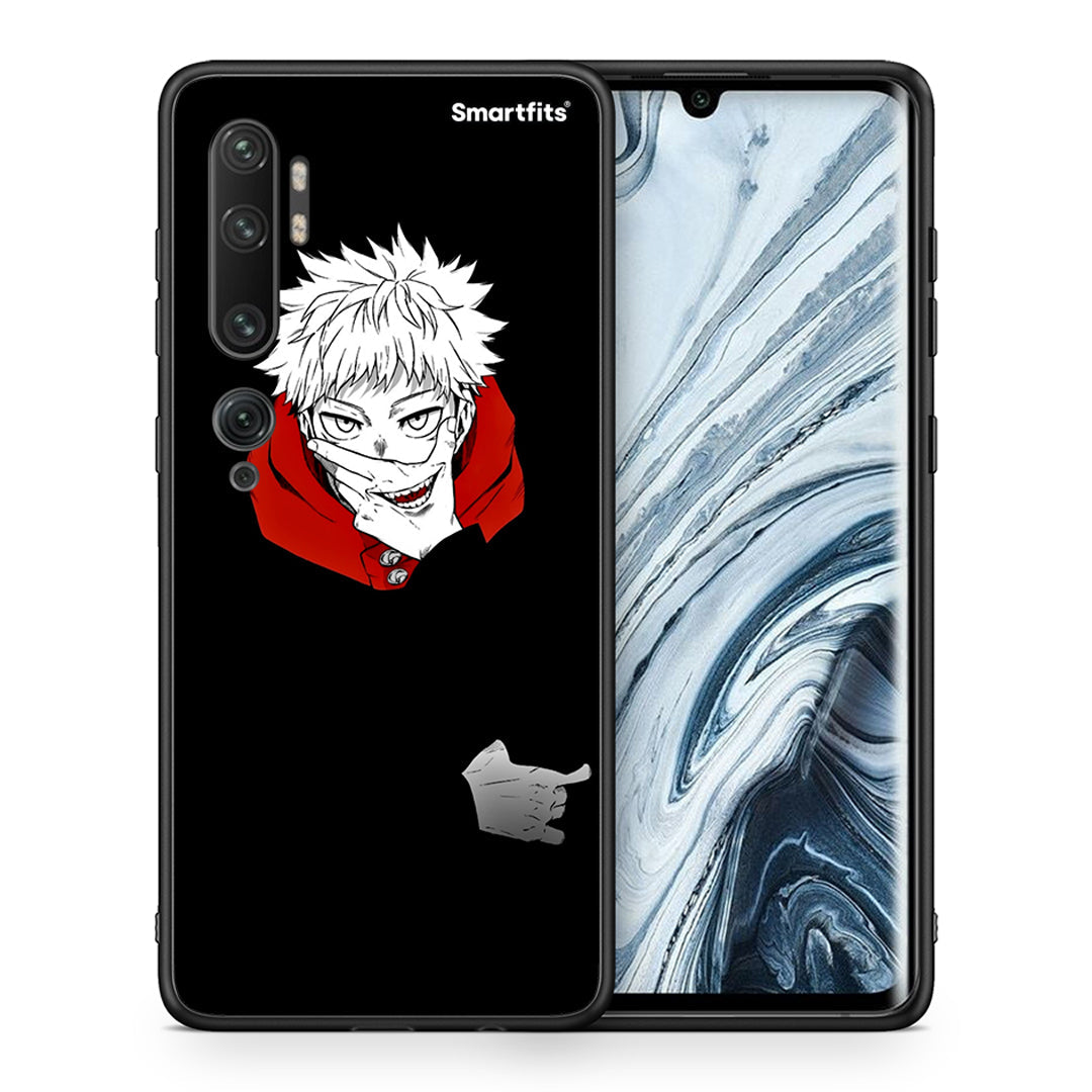 Θήκη Xiaomi Mi Note 10 Pro Itadori Anime από τη Smartfits με σχέδιο στο πίσω μέρος και μαύρο περίβλημα | Xiaomi Mi Note 10 Pro Itadori Anime case with colorful back and black bezels