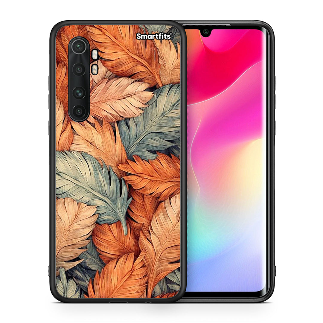 Θήκη Xiaomi Mi Note 10 Lite Autumn Leaves από τη Smartfits με σχέδιο στο πίσω μέρος και μαύρο περίβλημα | Xiaomi Mi Note 10 Lite Autumn Leaves case with colorful back and black bezels