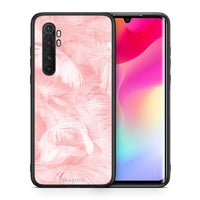 Thumbnail for Θήκη Xiaomi Mi 10 Ultra Pink Feather Boho από τη Smartfits με σχέδιο στο πίσω μέρος και μαύρο περίβλημα | Xiaomi Mi 10 Ultra Pink Feather Boho case with colorful back and black bezels