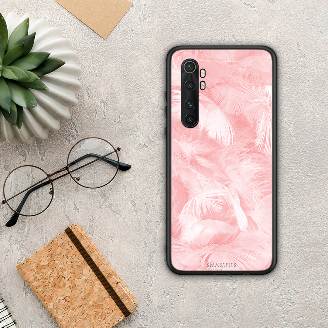 Boho Pink Feather - Xiaomi Mi Note 10 Lite θήκη