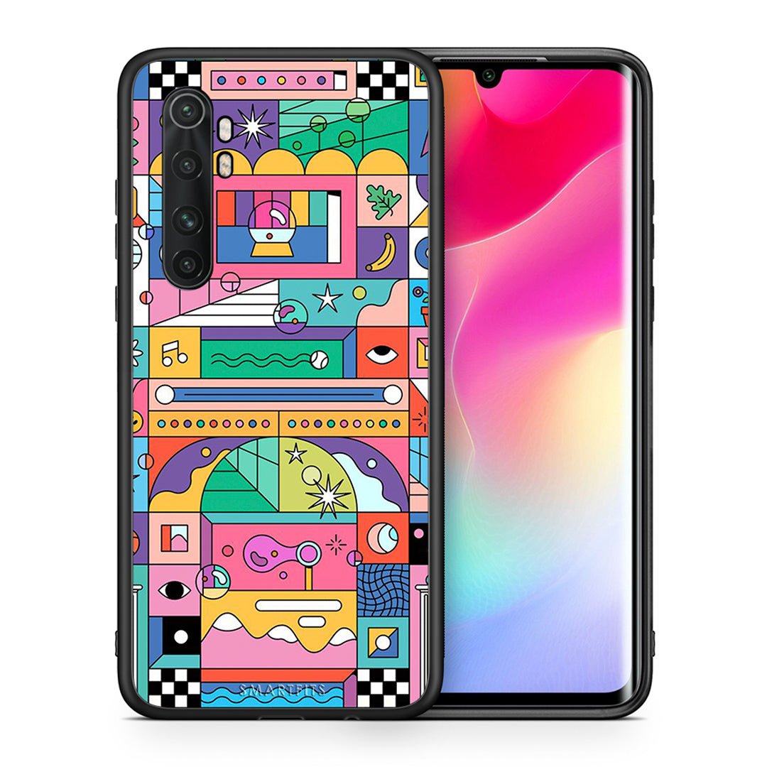 Θήκη Xiaomi Mi Note 10 Lite Bubbles Soap από τη Smartfits με σχέδιο στο πίσω μέρος και μαύρο περίβλημα | Xiaomi Mi Note 10 Lite Bubbles Soap case with colorful back and black bezels