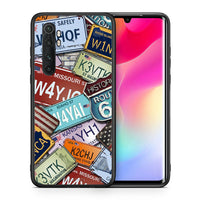 Thumbnail for Θήκη Xiaomi Mi Note 10 Lite Car Plates από τη Smartfits με σχέδιο στο πίσω μέρος και μαύρο περίβλημα | Xiaomi Mi Note 10 Lite Car Plates case with colorful back and black bezels