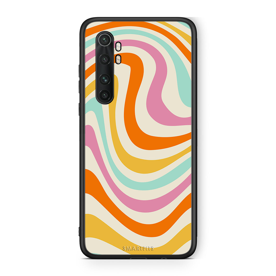 Xiaomi Mi 10 Ultra Colourful Waves θήκη από τη Smartfits με σχέδιο στο πίσω μέρος και μαύρο περίβλημα | Smartphone case with colorful back and black bezels by Smartfits