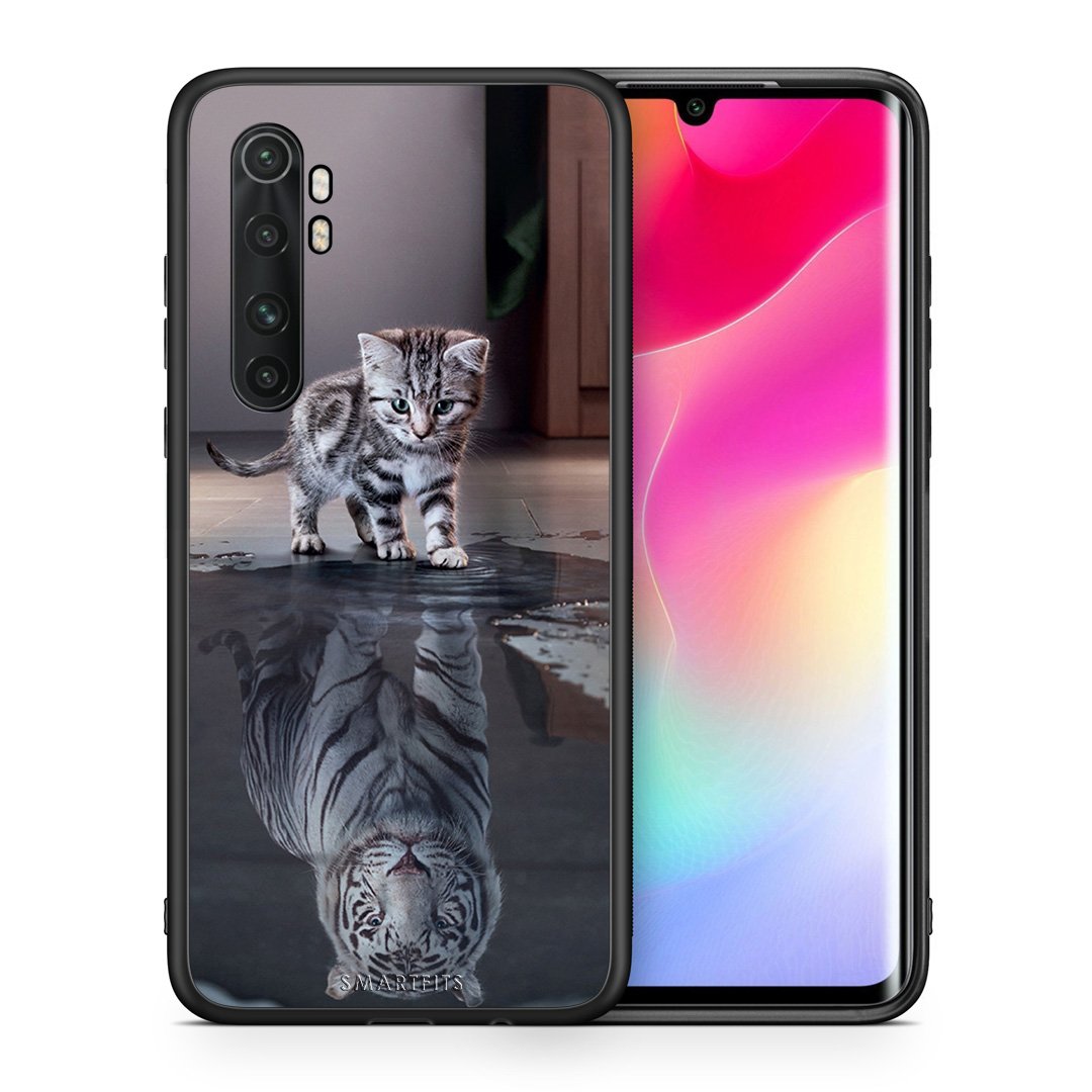 Θήκη Xiaomi Mi 10 Ultra Tiger Cute από τη Smartfits με σχέδιο στο πίσω μέρος και μαύρο περίβλημα | Xiaomi Mi 10 Ultra Tiger Cute case with colorful back and black bezels