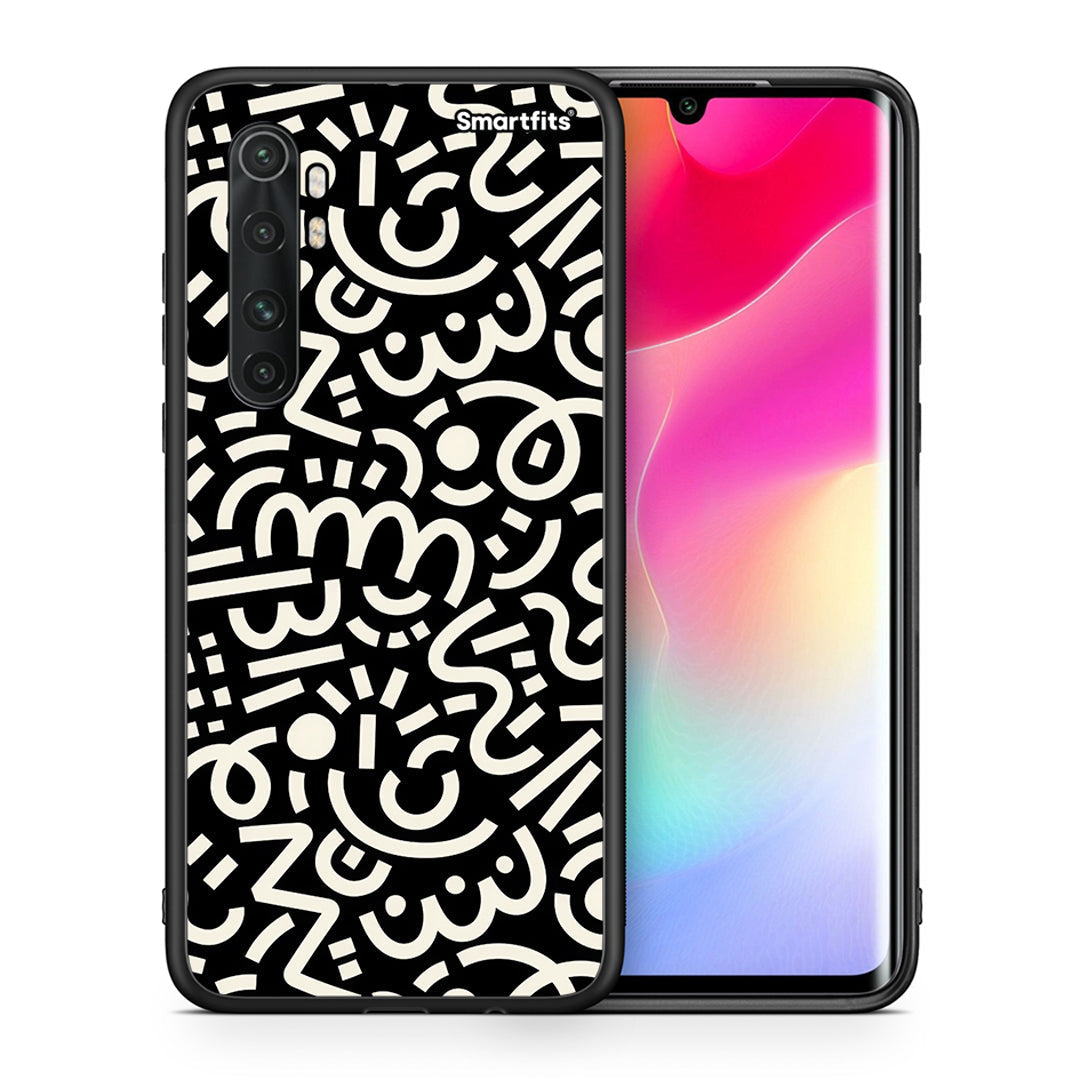 Θήκη Xiaomi Mi 10 Ultra Doodle Art από τη Smartfits με σχέδιο στο πίσω μέρος και μαύρο περίβλημα | Xiaomi Mi 10 Ultra Doodle Art case with colorful back and black bezels