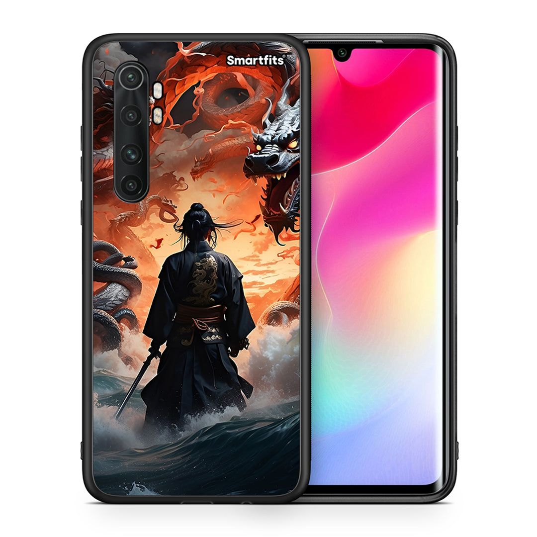 Θήκη Xiaomi Mi 10 Ultra Dragons Fight από τη Smartfits με σχέδιο στο πίσω μέρος και μαύρο περίβλημα | Xiaomi Mi 10 Ultra Dragons Fight case with colorful back and black bezels