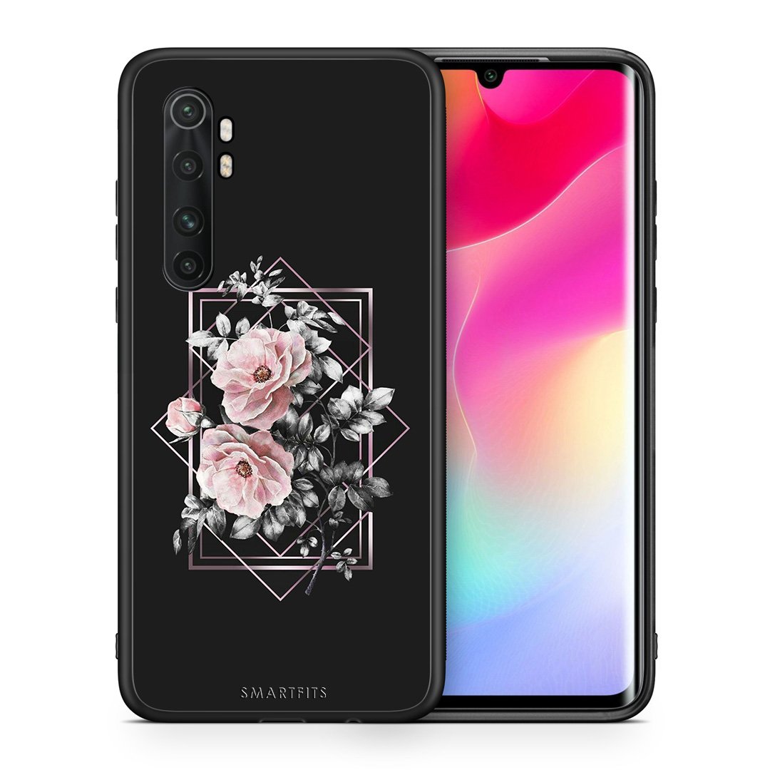 Θήκη Xiaomi Mi 10 Ultra Frame Flower από τη Smartfits με σχέδιο στο πίσω μέρος και μαύρο περίβλημα | Xiaomi Mi 10 Ultra Frame Flower case with colorful back and black bezels