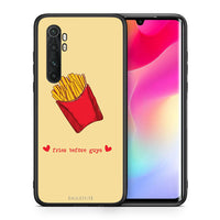 Thumbnail for Θήκη Αγίου Βαλεντίνου Xiaomi Mi Note 10 Lite Fries Before Guys από τη Smartfits με σχέδιο στο πίσω μέρος και μαύρο περίβλημα | Xiaomi Mi Note 10 Lite Fries Before Guys case with colorful back and black bezels