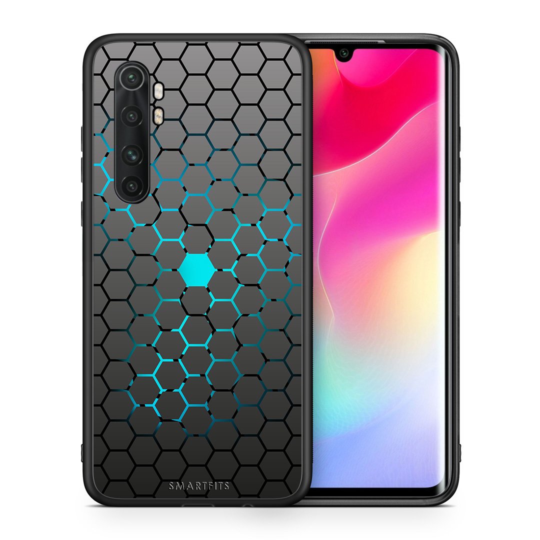 Θήκη Xiaomi Mi 10 Ultra Hexagonal Geometric από τη Smartfits με σχέδιο στο πίσω μέρος και μαύρο περίβλημα | Xiaomi Mi 10 Ultra Hexagonal Geometric case with colorful back and black bezels