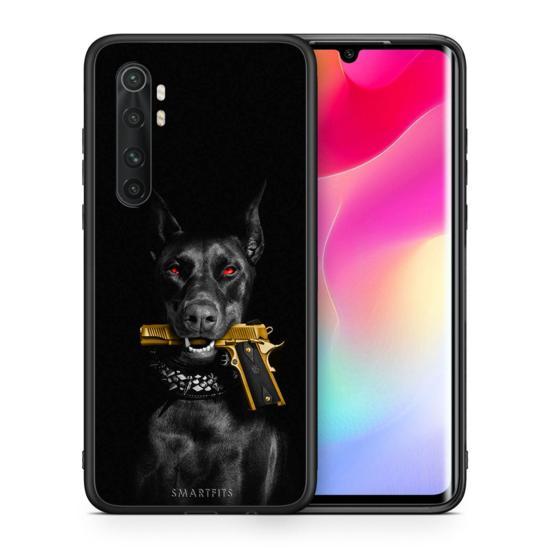 Θήκη Αγίου Βαλεντίνου Xiaomi Mi Note 10 Lite Golden Gun από τη Smartfits με σχέδιο στο πίσω μέρος και μαύρο περίβλημα | Xiaomi Mi Note 10 Lite Golden Gun case with colorful back and black bezels