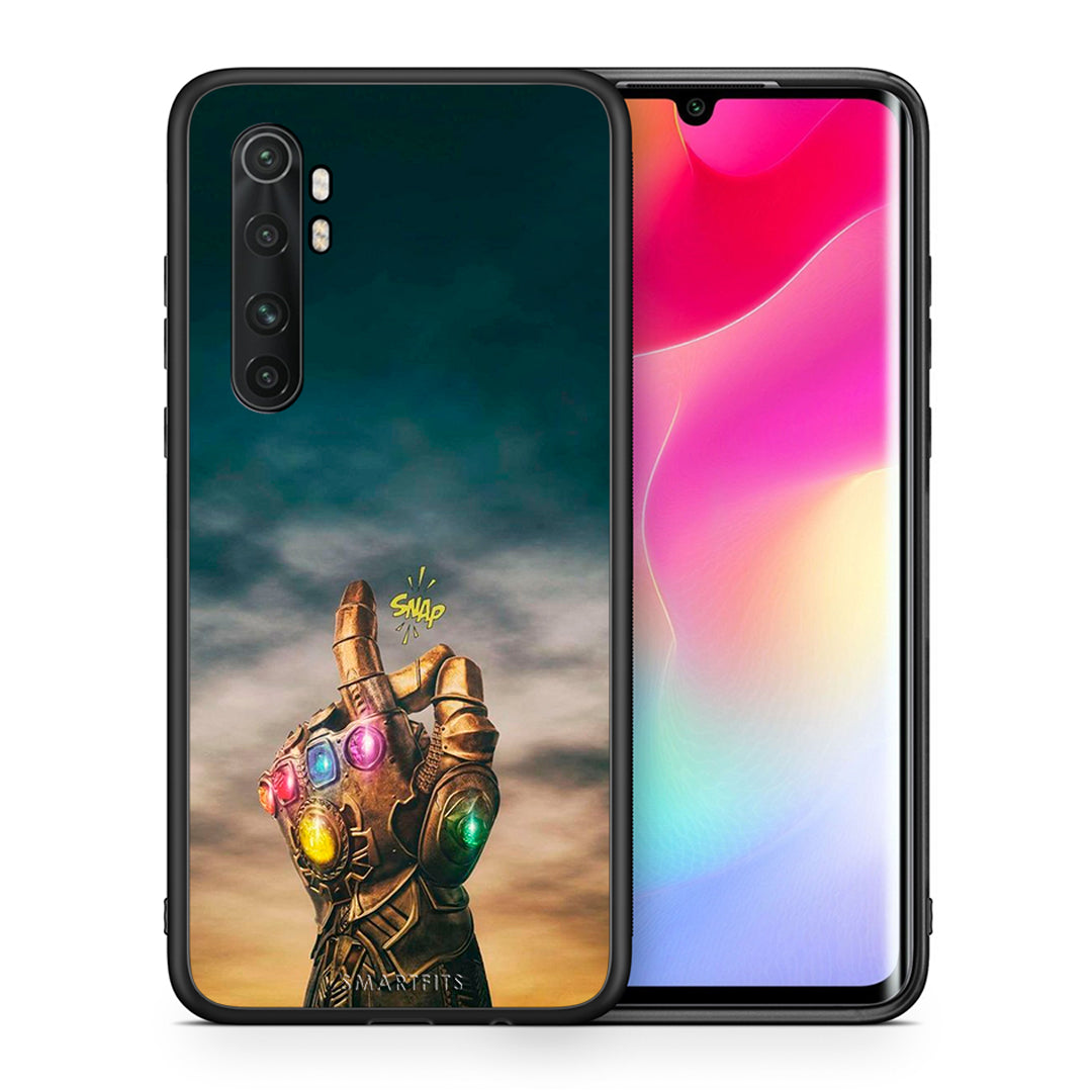 Θήκη Xiaomi Mi Note 10 Lite Infinity Snap από τη Smartfits με σχέδιο στο πίσω μέρος και μαύρο περίβλημα | Xiaomi Mi Note 10 Lite Infinity Snap case with colorful back and black bezels