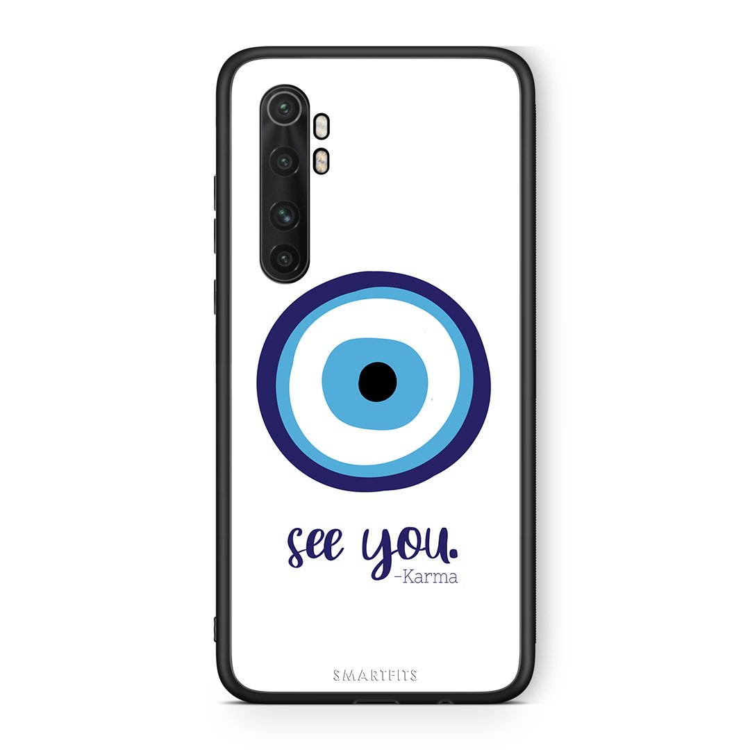 Xiaomi Mi Note 10 Lite Karma Says θήκη από τη Smartfits με σχέδιο στο πίσω μέρος και μαύρο περίβλημα | Smartphone case with colorful back and black bezels by Smartfits