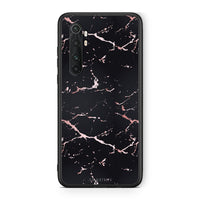 Thumbnail for 4 - Xiaomi Mi Note 10 Lite  Black Rosegold Marble case, cover, bumper