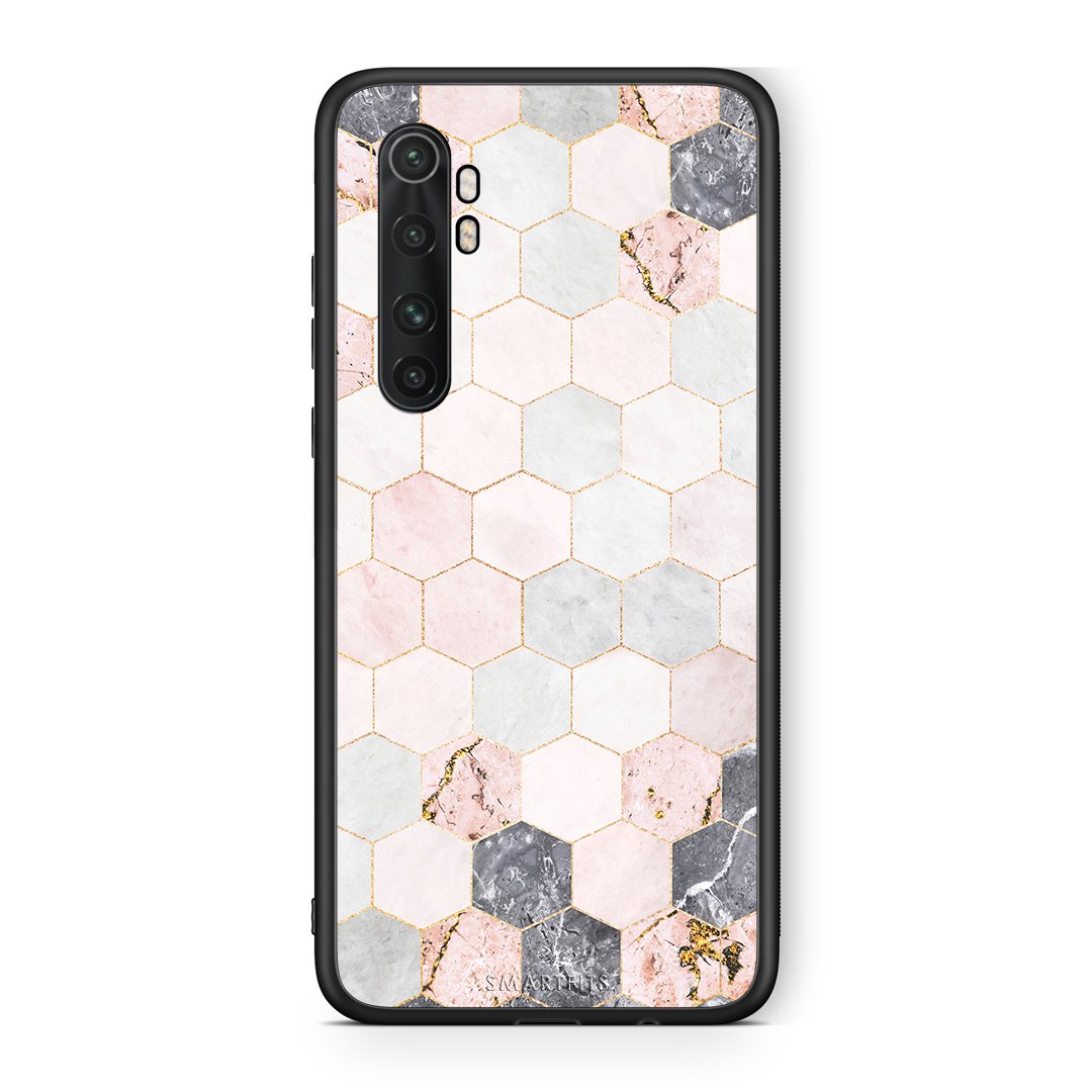 4 - Xiaomi Mi 10 Ultra Hexagon Pink Marble case, cover, bumper