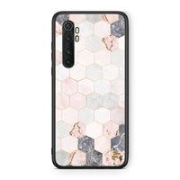 Thumbnail for 4 - Xiaomi Mi 10 Ultra Hexagon Pink Marble case, cover, bumper