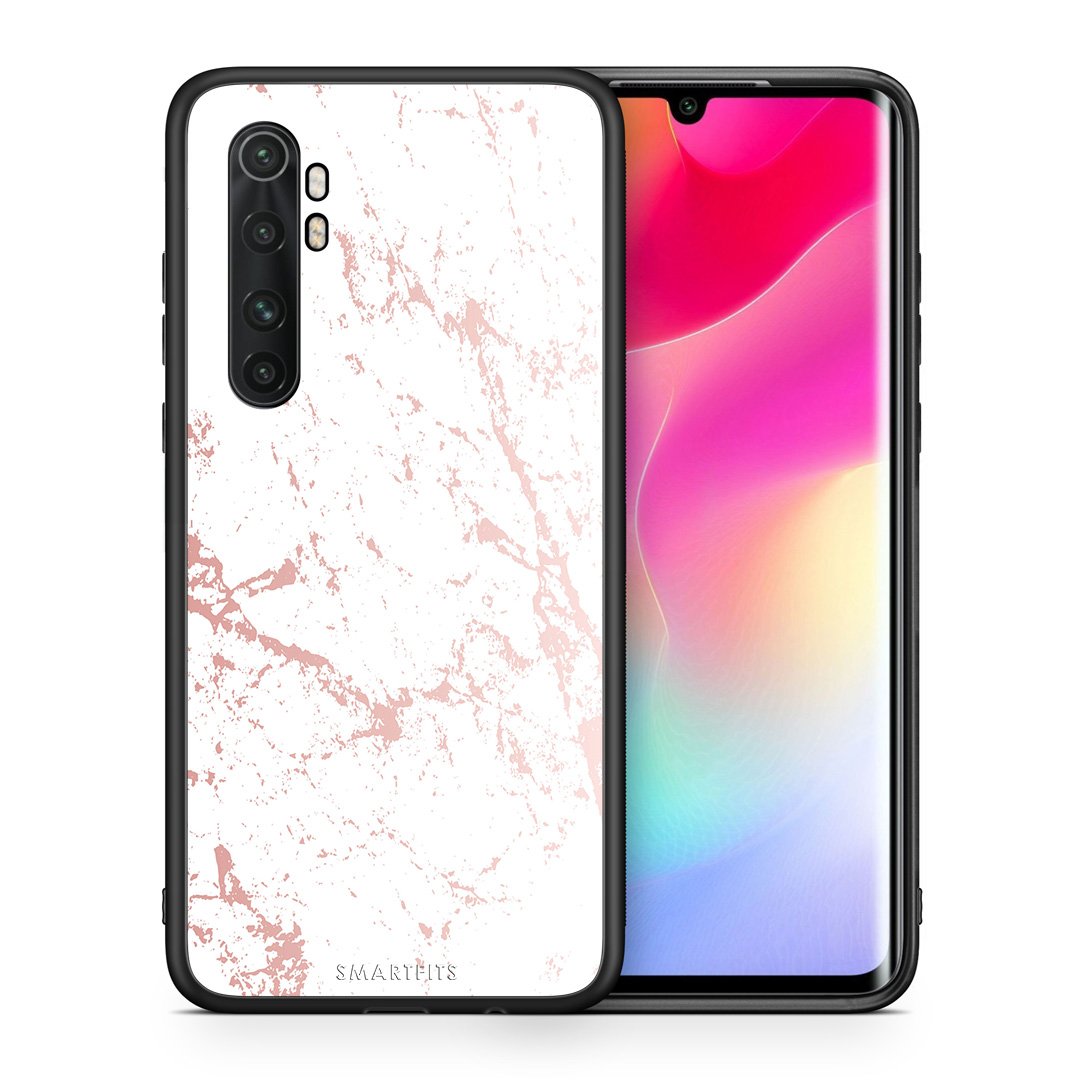 Θήκη Xiaomi Mi 10 Ultra Pink Splash Marble από τη Smartfits με σχέδιο στο πίσω μέρος και μαύρο περίβλημα | Xiaomi Mi 10 Ultra Pink Splash Marble case with colorful back and black bezels