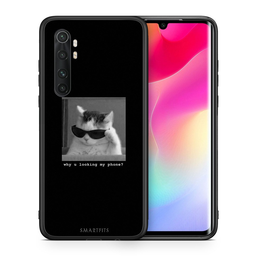 Θήκη Xiaomi Mi 10 Ultra Meme Cat από τη Smartfits με σχέδιο στο πίσω μέρος και μαύρο περίβλημα | Xiaomi Mi 10 Ultra Meme Cat case with colorful back and black bezels