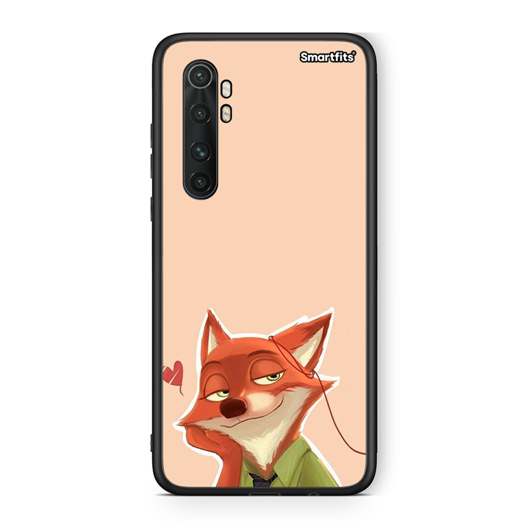 Xiaomi Mi 10 Ultra Nick Wilde And Judy Hopps Love 1 θήκη από τη Smartfits με σχέδιο στο πίσω μέρος και μαύρο περίβλημα | Smartphone case with colorful back and black bezels by Smartfits