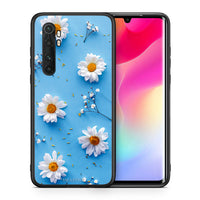 Thumbnail for Θήκη Xiaomi Mi 10 Ultra Real Daisies από τη Smartfits με σχέδιο στο πίσω μέρος και μαύρο περίβλημα | Xiaomi Mi 10 Ultra Real Daisies case with colorful back and black bezels