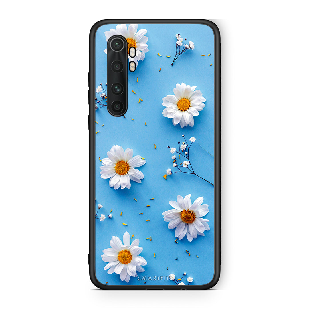 Xiaomi Mi 10 Ultra Real Daisies θήκη από τη Smartfits με σχέδιο στο πίσω μέρος και μαύρο περίβλημα | Smartphone case with colorful back and black bezels by Smartfits