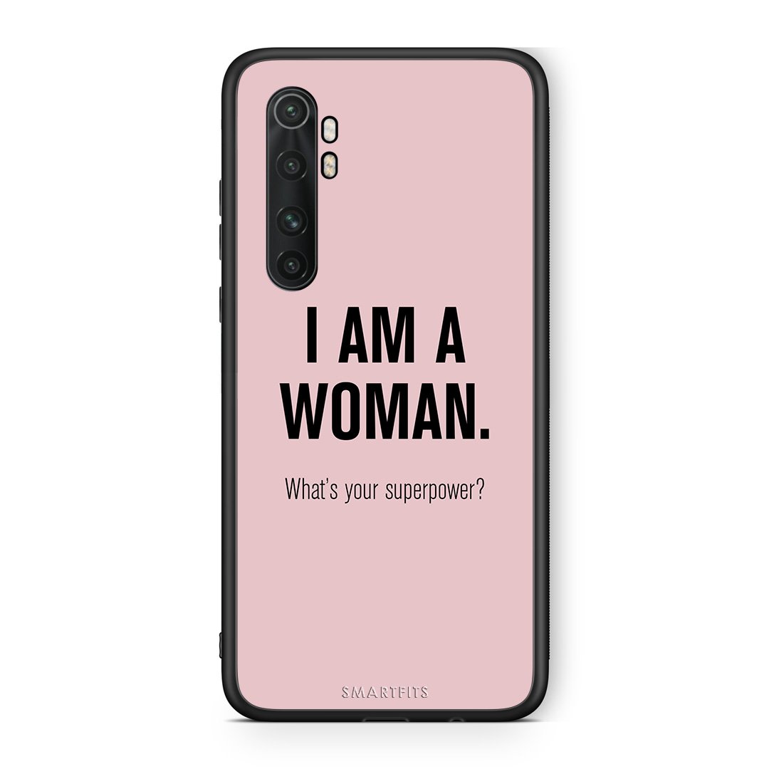 Xiaomi Mi 10 Ultra Superpower Woman θήκη από τη Smartfits με σχέδιο στο πίσω μέρος και μαύρο περίβλημα | Smartphone case with colorful back and black bezels by Smartfits