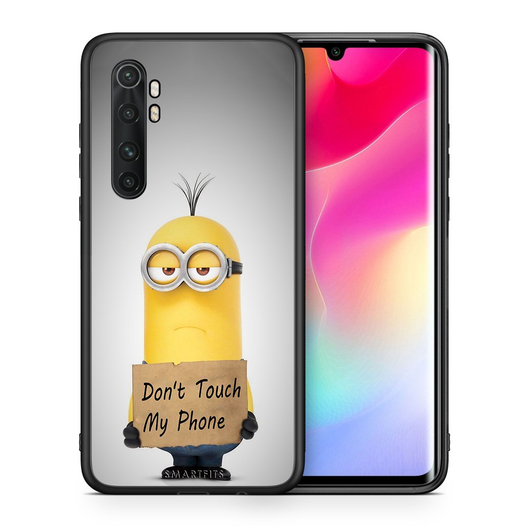 Θήκη Xiaomi Mi 10 Ultra Minion Text από τη Smartfits με σχέδιο στο πίσω μέρος και μαύρο περίβλημα | Xiaomi Mi 10 Ultra Minion Text case with colorful back and black bezels