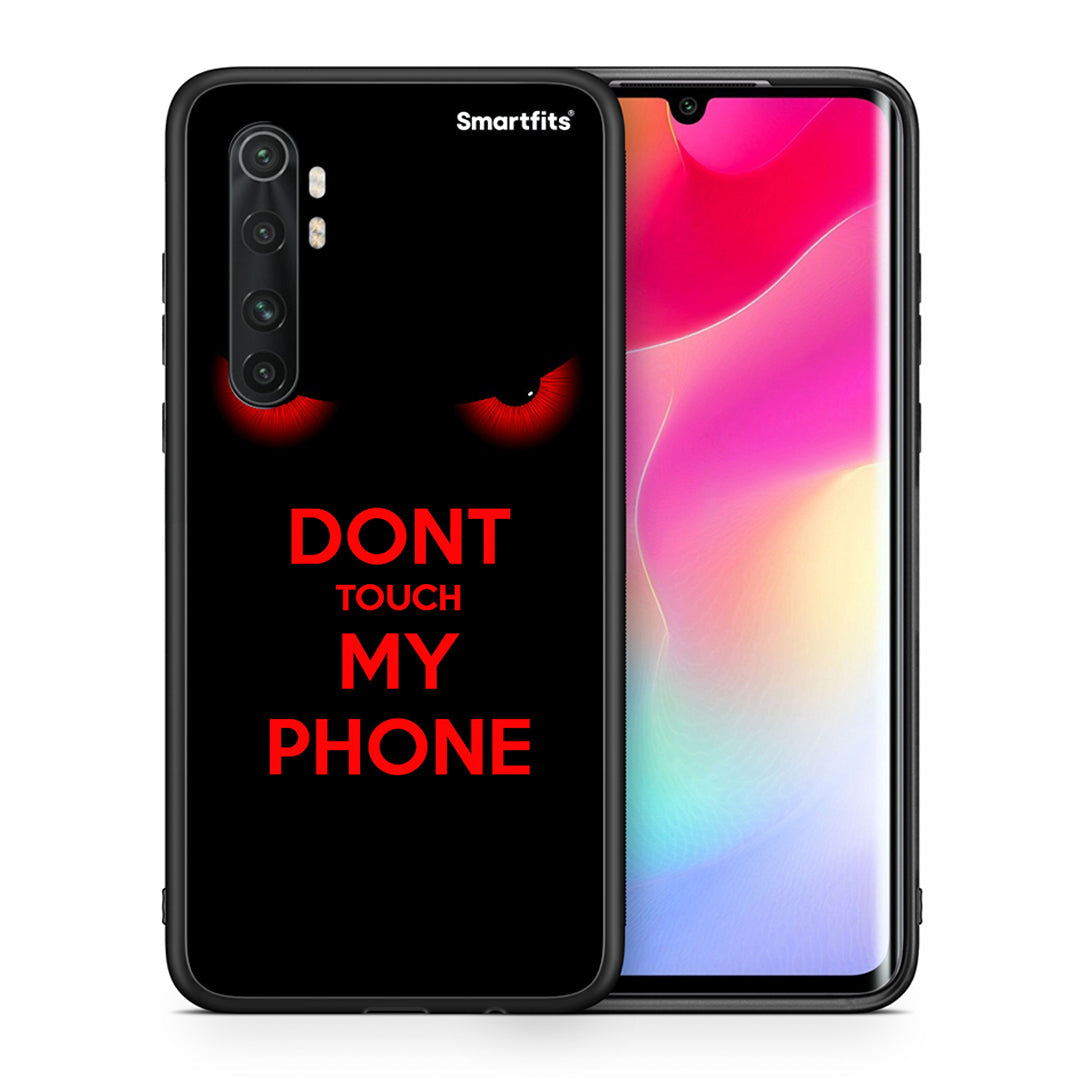 Θήκη Xiaomi Mi Note 10 Lite Touch My Phone από τη Smartfits με σχέδιο στο πίσω μέρος και μαύρο περίβλημα | Xiaomi Mi Note 10 Lite Touch My Phone case with colorful back and black bezels