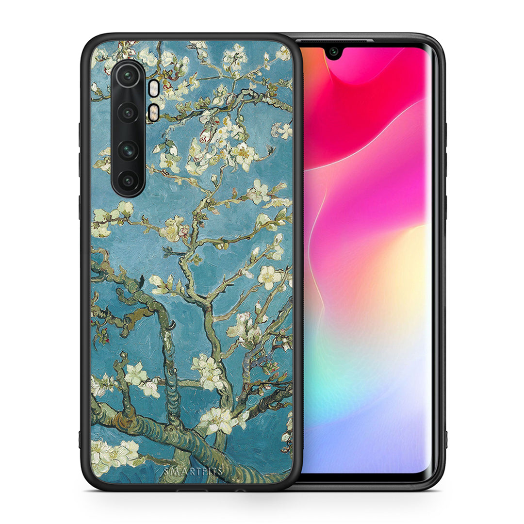 Θήκη Xiaomi Mi 10 Ultra White Blossoms από τη Smartfits με σχέδιο στο πίσω μέρος και μαύρο περίβλημα | Xiaomi Mi 10 Ultra White Blossoms case with colorful back and black bezels