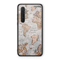 Thumbnail for Xiaomi Mi Note 10 Lite World Map Θήκη από τη Smartfits με σχέδιο στο πίσω μέρος και μαύρο περίβλημα | Smartphone case with colorful back and black bezels by Smartfits