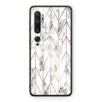 Thumbnail for 44 - Xiaomi Mi Note 10 Pro Gold Geometric Marble case, cover, bumper