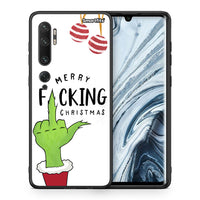 Thumbnail for Θήκη Xiaomi Mi Note 10 Pro Merry F Xmas από τη Smartfits με σχέδιο στο πίσω μέρος και μαύρο περίβλημα | Xiaomi Mi Note 10 Pro Merry F Xmas case with colorful back and black bezels