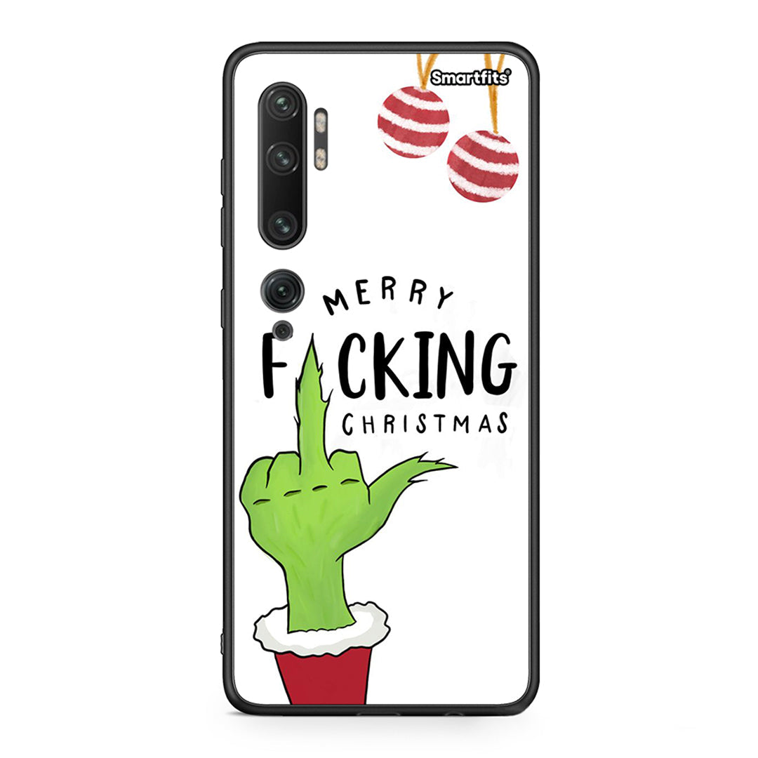 Xiaomi Mi Note 10 Pro Merry F Xmas θήκη από τη Smartfits με σχέδιο στο πίσω μέρος και μαύρο περίβλημα | Smartphone case with colorful back and black bezels by Smartfits