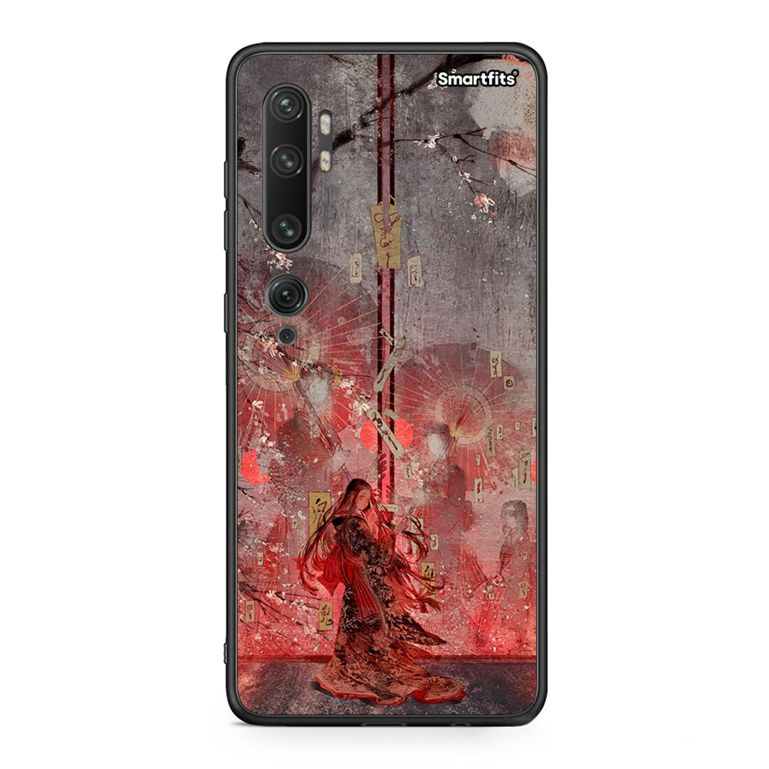 Xiaomi Mi Note 10 Pro Nezuko Kamado θήκη από τη Smartfits με σχέδιο στο πίσω μέρος και μαύρο περίβλημα | Smartphone case with colorful back and black bezels by Smartfits