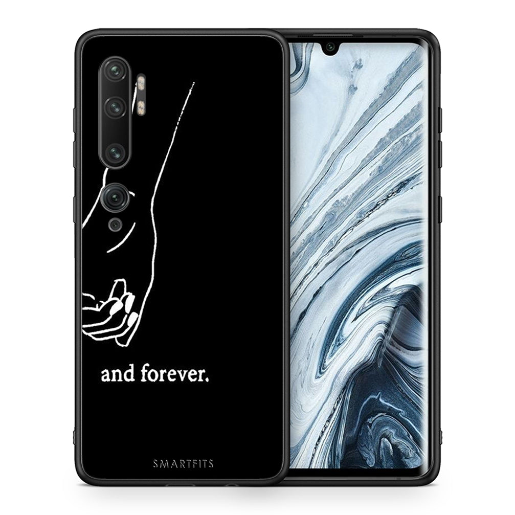 Θήκη Αγίου Βαλεντίνου Xiaomi Mi Note 10 / 10 Pro Always & Forever 2 από τη Smartfits με σχέδιο στο πίσω μέρος και μαύρο περίβλημα | Xiaomi Mi Note 10 / 10 Pro Always & Forever 2 case with colorful back and black bezels