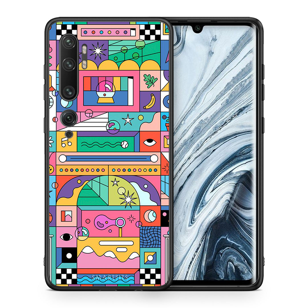 Θήκη Xiaomi Mi Note 10/10 Pro Bubbles Soap από τη Smartfits με σχέδιο στο πίσω μέρος και μαύρο περίβλημα | Xiaomi Mi Note 10/10 Pro Bubbles Soap case with colorful back and black bezels