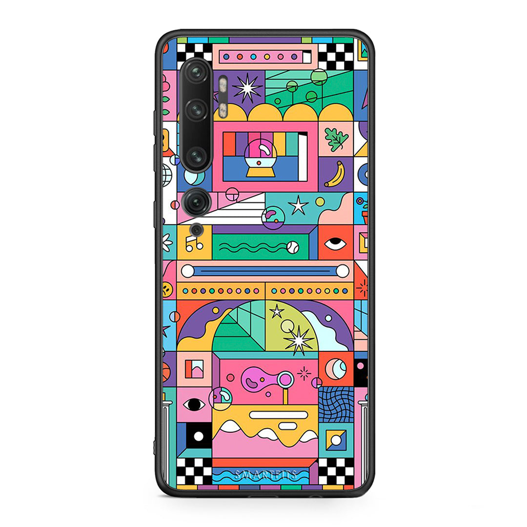 Xiaomi Mi Note 10/10 Pro Bubbles Soap θήκη από τη Smartfits με σχέδιο στο πίσω μέρος και μαύρο περίβλημα | Smartphone case with colorful back and black bezels by Smartfits