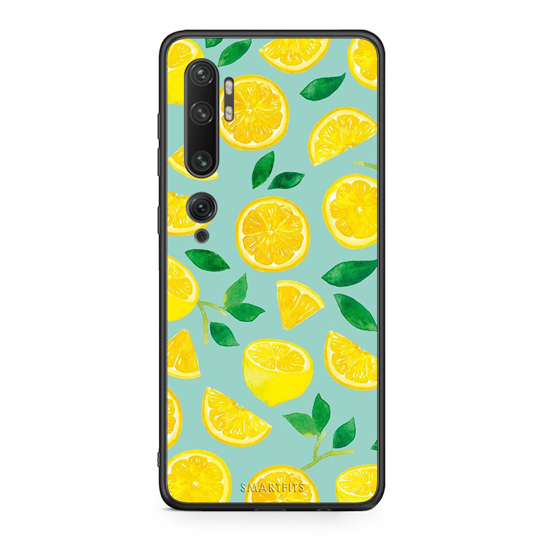 Xiaomi Mi Note 10/10 Pro Lemons θήκη από τη Smartfits με σχέδιο στο πίσω μέρος και μαύρο περίβλημα | Smartphone case with colorful back and black bezels by Smartfits