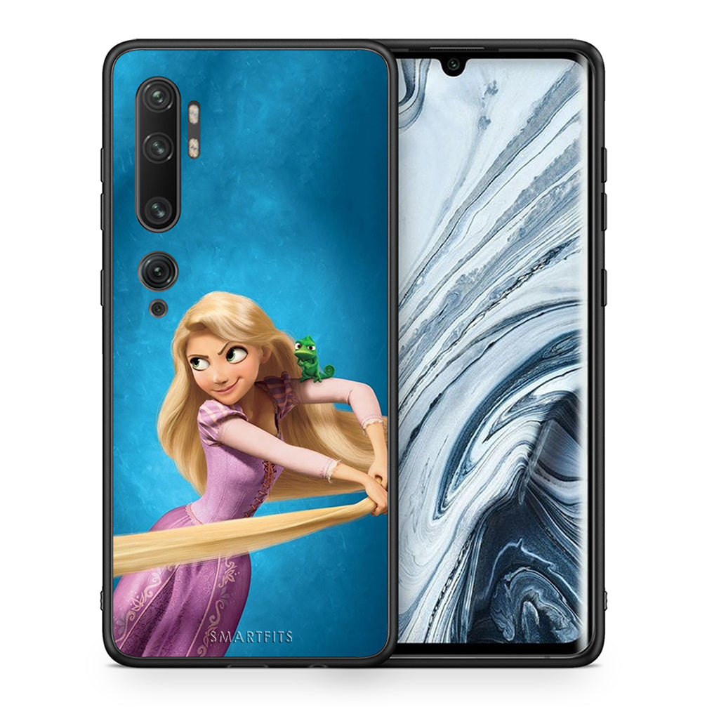 Θήκη Αγίου Βαλεντίνου Xiaomi Mi Note 10 / 10 Pro Tangled 2 από τη Smartfits με σχέδιο στο πίσω μέρος και μαύρο περίβλημα | Xiaomi Mi Note 10 / 10 Pro Tangled 2 case with colorful back and black bezels