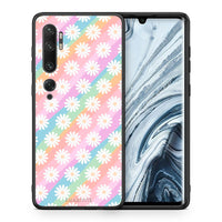 Thumbnail for Θήκη Xiaomi Mi Note 10/10 Pro White Daisies από τη Smartfits με σχέδιο στο πίσω μέρος και μαύρο περίβλημα | Xiaomi Mi Note 10/10 Pro White Daisies case with colorful back and black bezels