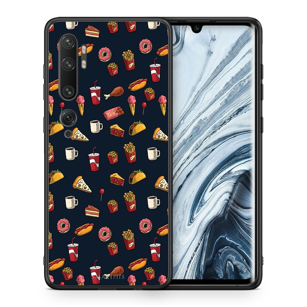 Θήκη Xiaomi Mi Note 10 Pro Hungry Random από τη Smartfits με σχέδιο στο πίσω μέρος και μαύρο περίβλημα | Xiaomi Mi Note 10 Pro Hungry Random case with colorful back and black bezels