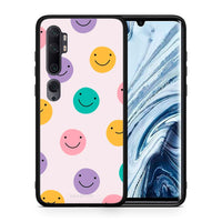 Thumbnail for Θήκη Xiaomi Mi Note 10 Pro Smiley Faces από τη Smartfits με σχέδιο στο πίσω μέρος και μαύρο περίβλημα | Xiaomi Mi Note 10 Pro Smiley Faces case with colorful back and black bezels
